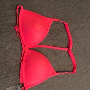 Pink swimsuit top